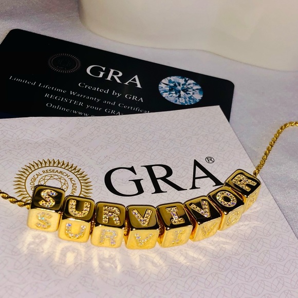 GRA certified VVS diamond necklace for SURVIVOR best gift for Christmas Birthday - Picture 7 of 7